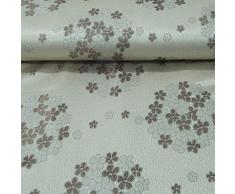 Tessuto arredo stoffa per tappezzeria jacquard A Metro alt 280 cm Fiore L374