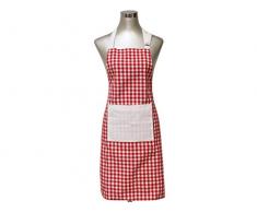 Grembiule da cucina in cotone VICHY rosso