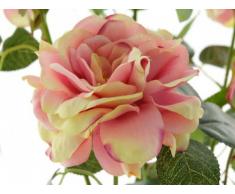 FK Automotive, Pianta finta di rose, con 3 fiori e 3 boccioli, Rosa (Rosa)