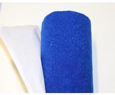 Moquette adesiva liscia da 65x151 cm di colore blu