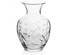 Vaso, vaso da fiori, vaso cristallo "MAIGLÖCKCHEN", trasparente, 24 cm, cristallo al piombo, stile moderno (GERMAN CRYSTAL powered by CRISTALICA)
