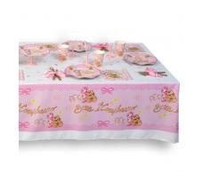 Magic Party TPE05 - Tovaglia Primo Compleanno 1.4 x 2.4 mt, Rosa