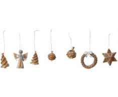 Brauns Heitmann 83063 - Assortimento di decorazioni per albero di Natale, 30 pezzi, diverse forme e figure assortite, 3-6 cm