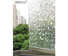 Rabbitgoo Pellicola Adesiva Pellicola Per Finestre Vetri Pellicola Decorativa90cmx200cm-3D Bolle Decorativa,Autoadesive,Anti-UV,Controllo di Calore