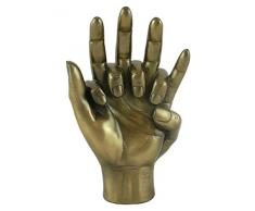 Ukm Gifts - Scultura in bronzo a forma di mani intrecciate