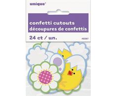 Pasqua pulcino e coniglietto Cut out confetti Table Sprinkles party Decorations x 24
