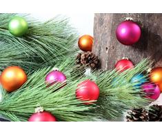 Inge-glas 1558D003 Palline per albero di Natale 60 mm, barattolo da 28 pezzi, colore: Multicolore