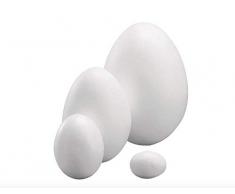 24 UOVA OVETTI IN POLISTIROLO DA 4 CM DECORAZIONE PASQUALE PASQUA