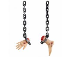Widmann 9801V - Catene con Parti Del Corpo Mozzate per Decorazione Feste di Halloween