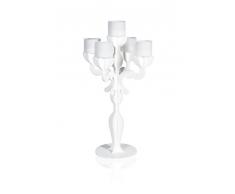 Iplex Design Vittoriale Big Total Candelabro Centrotavola da Interni/Esterni, Plexiglass/PMMA, Bianco