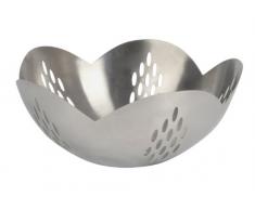 Equinox 507602 - Centrotavola porta-frutta Fiore in acciaio INOX, ø 24 cm
