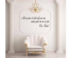 Adesiviamo Coco Chanel M Adesivo Murale, PVC, Nero, 85 x 27 cm