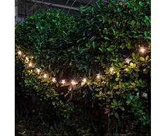 Set di 15 lanterne in stile marocchino, Filo ad alimentazione solare con luci LED colore bianco caldo, motivo pentacolo, per esterni, da giardino Chrismas albero di Natale, feste, matrimoni