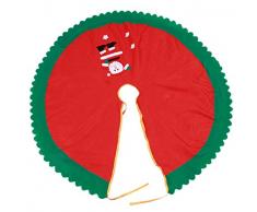 1Pc 95 Centimetri Babbo Natale Rosso Albero Gonna Decorazione Albero Di Natale