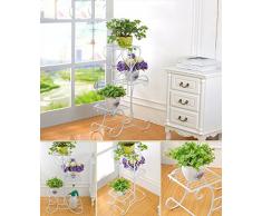 Scaffale Fioriera Ferro Fiore Rack interna ed esterna Balcone Multi europea - Piano Vasi di fiori Fiore Shelf Orchidee Hanging materiali di alta qualità # ( colore : C , dimensioni : 49*80.5cm )