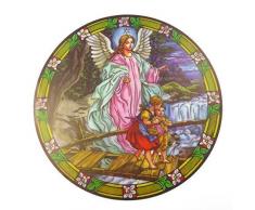 Acchiappasole a forma di angelo custode in vetro colorato-Adesivo per finestra riutilizzabile sun catcher, confezione da 6 "