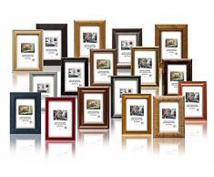 Set Regalo - Set di pezzi 10 Solide Cornici in Legno per Foto - 10x15 cm. I vari colori e stili, con Plexi. Il prezzo all'ingrosso per gli stock rimanenti!