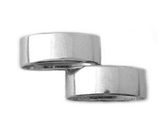 Werkstätte Chlada 38011 2, Set di 2 anelli portatovaglioli lucidi, colore: Argento