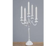 Lampada victoria 5 candela set 50 cm bianco