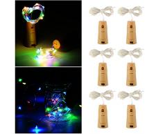 XCSOURCE Le luci della stringa del LED della barra di forma 6pcs hanno condotto le luci per il fiocco di festa del partito per la festa di rame del rame della decorazione del vetro della bottiglia di vino LD1029