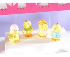 IDEA PASQUA, CERAMICHE E PORTAUOVA 12 PULCINI SEGNAPOSTI , IDEE REGALI PASQUA, DECORAZIONI PASQUALI, PULCINI PASQUALI