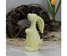 Coniglietto pasquale Coniglio Pasqua Oster nido decorazione tavolo decorazione pastell giallo 14,5 cm