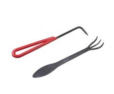 IMAGE 10PCS Giardinaggio Bonsai utensili in acciaio al carbonio Set Master Professional Shear Kit Spazzola Con Fili rotolare in nylon resistente cassa multifunzionale all'aperto Strumenti per radicare Escursionismo e giardinaggio