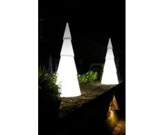 8Seasons Shining Tree- Lampada a forma di albero di Natale moderno 55cm bianco