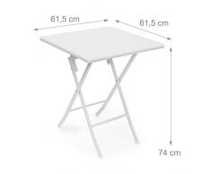 Relaxdays Set Mobili da Giardino in Rattan, Pieghevoli