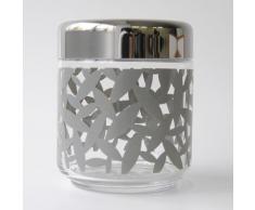 Alessi MSA19 Cactus! Barattolo da Cucina in Vetro con Coperchio in Acciaio Inossidabile 18/10 Lucido