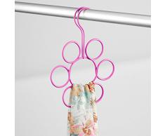 Interdesign, Portasciarpe a forma di fiore, Rosa (Rosa)