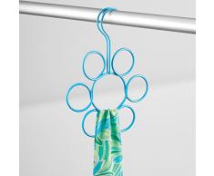 Interdesign, Portasciarpe a forma di fiore, Turchese (Türkis)