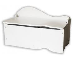 Room Studio, 530002 - Cassapanca per stanza dei bambini, 70 x 36.5 x 45 cm, colore: Bianco