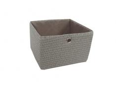 Zeller 14051 - Cesta portaoggetti in polipropilene, 23 x 24 x 16 cm, colore: Grigio chiaro
