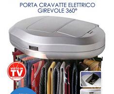 PORTACRAVATTE ELETTRONICO CON LUCE PORTA CRAVATTE ELETTRICO GIREVOLE PER ARMADIO