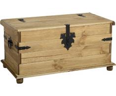 Corona - Cassapanca in legno anticato e cerato