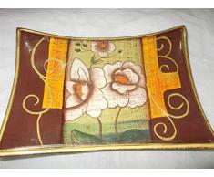 Svuotatasche svuota tasche in ceramica decorata artigianalmente (18x12)