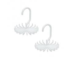 Gleader 2 x Portacravatte giravole supporto cravatta organizzatore cravatta