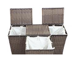 AVANTI TRENDSTORE -Cesto per biancheria - Rattan marrone misura M 34x45x26cm - Set di 3 pezzi!!!