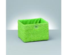 Zeller 14055 - Cesta portaoggetti in polipropilene, 23 x 24 x 16 cm, colore: Verde