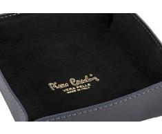 Svuotatasche PIERRE CARDIN piattino poggia oggetti grigio in pelle K239