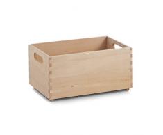 Zeller 13306 - Cesta portaoggetti in legno di faggio laccato, 30 x 20 x 15 cm