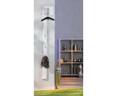 Links - Think Design, Appendiabiti da parete in MDF, con barra e 3 ganci, 177 cm bianco