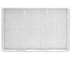 Wenko 20977100 - Cestino portaoggetti con manico Adria, in plastica, 21 x 10 x 32 cm, colore: bianco