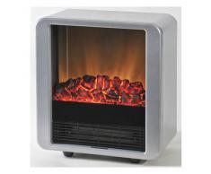 Ewt - mini cube silver - Cheminée electrique 1500w