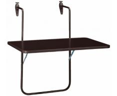 Boy Table suspendue pour balcon 60 x 40 cm marron