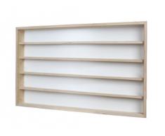V17 - Vitrine murale 100 cm x 59 cm x 15 cm collection miniature collecteur tableau d'affichage train pion petit objet jouet enfant mini nain de jardin schtroumpf vitres en plexiglas clair meuble rangement étagère armoire placard