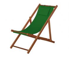 Siena Garden 732152 Faro Chaise Longue Bois Dur Vert