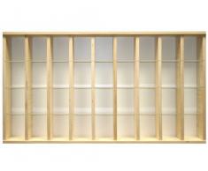 V59 - Vitrine murale 94 cm x 52 cm x 11 cm collection miniature collecteur tableau d'affichage train pion petit objet jouet enfant mini nain de jardin schtroumpf vitres en plexiglas clair meuble rangement étagère armoire placard