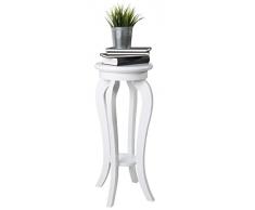 Phönix 175504WE Venice Sellette de style baroque avec une étagère Blanc